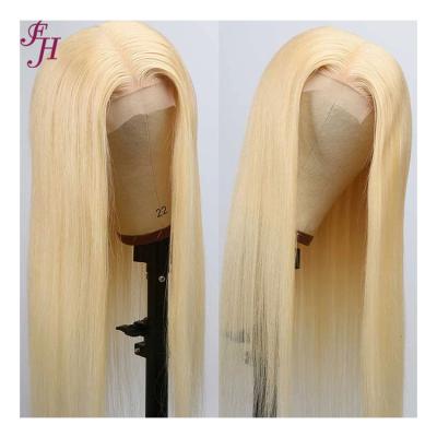 China 100% Transparent Virgin Hair Wig 4*4 Lace Front Wig Vendor Blonde 613 Lace Frontal HD FH Lace Frontal Human Hair Wig for sale