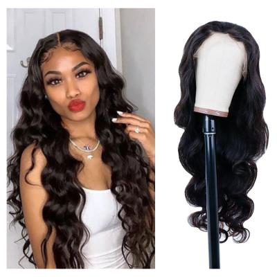 China FH custom wholesale raw indian hair braided full lace bodywave lace front wig human hair wig for black woman for sale