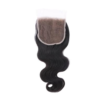 China HD Lace Frontal Brazilian Hair Straight Human Hair Closure Swiss Hd Becus Thin Swiss Lace Headband 5*5 for sale