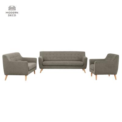 China 3 Pieces 2 1 Fabric Modern Design Factory Wholesale Price Home Reverberant Room 3 Modular Sofa Set Furniture for sale