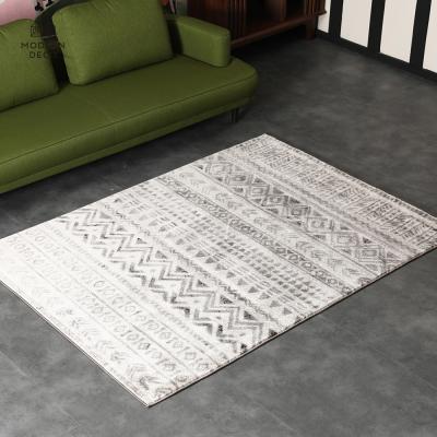 China Stain Resistant Living Room Rugs And Rugs Modern White Black Green Gray Gray Blue 230 x 230 Beige for sale