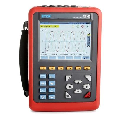 China ETCR5000 advanced electric current quality measurement and analysis instrument with 10mA - 6000A power quality analyzer ETCR5000 for sale