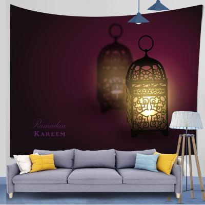 China Plain Best Fashion Eid Unique 3D Animated Tapestry Printed Ramadan Wall Hanging Living Room Dorm Tapestry for sale