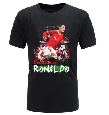 China Custom Breathable Anti-Wrinkle A T-shirt Football Star 3D Effect Screen Printing for sale