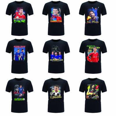 China Breathable New fashion T - shirt Men's ball star clothing Football team T - shirt printed casual short - sleeve T - shirt men's for sale