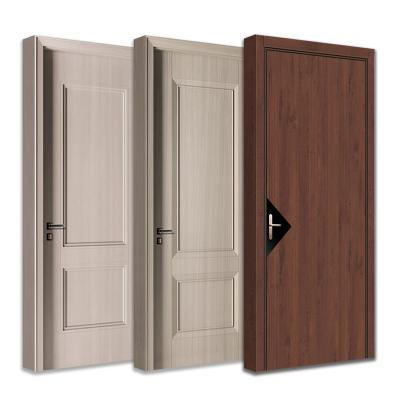 China Bedroom Waterproof WPC Interior Panel Door With Door Frame for sale