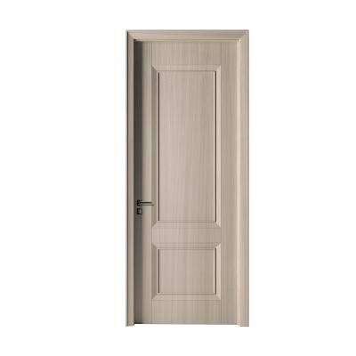 China Waterproof Pvc Door Interior Design Picture Frames Wpc Solid Wood Interior Soundproof Door for sale