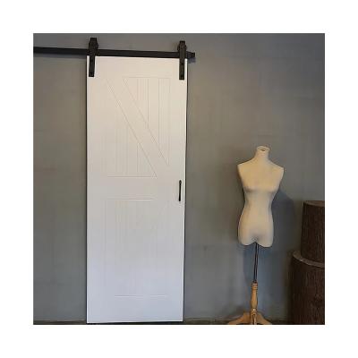 China New WPC Interior Waterproof Bathroom Doors Sliding Barn Doors for sale