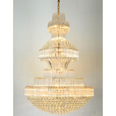 China Modern Decoration Large Crystal Chandelier Lighting For Luxury Banquet Hall Hotel Restaurant Chandeliers for sale