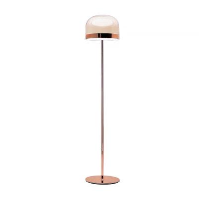 China Modern Simple Modern Metal LED Glass Interior Decor Reading Standing Lamp Floor Lamp For Hotel Bedroom Lighting for sale