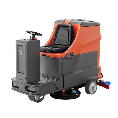 China LB-RO860 Hotels Floor Scrubber Machine Ride on Electric Floor Sweeper Floor Cleaning Machine with CE for sale