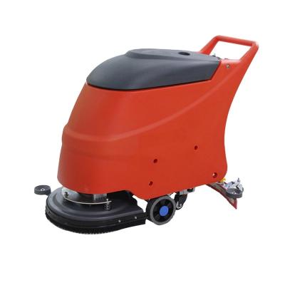 China LB-WB510 Hotels Supermarket Floor Washing Machine Electric Handheld Walk Behind Commercial Floor Scrubber for sale