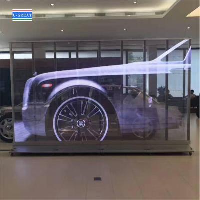 Κίνα High Brightness Transparent LED Screen 500*1000mm Full Color P15.6 προς πώληση