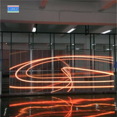 Κίνα High Brightness Under Sunshine Cheaper Price Glass Led Display Transparent Led προς πώληση