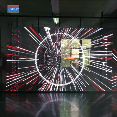 China Large Building Transparent LED Screen Glass Curtain Advertisement Hd à venda