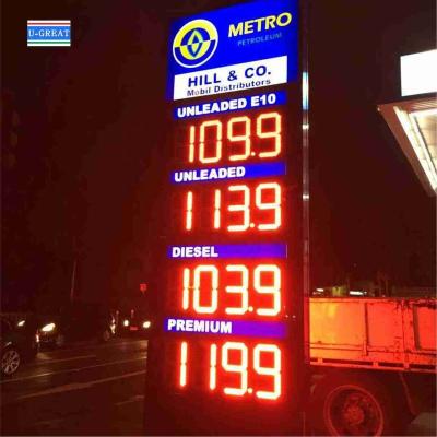 China 8 inch seven segment led display for electronic fuel digital sign,fuel price displays for sale