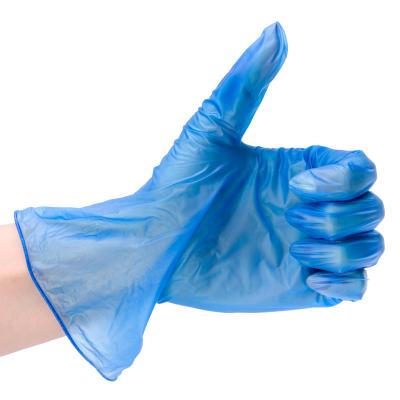 China Cheap Work Protection Wholesale Clear Blue Black PVC Vinyl Gloves Powder Free for sale