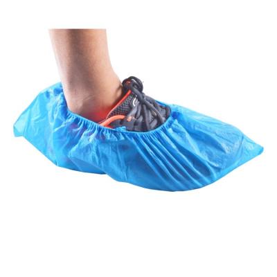 China OEM Cleanroom PE Waterproof Polyehylene Non Slip Plastic Shoe Covers for sale