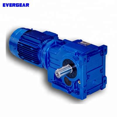 China HT250 Cast Iron K Series Motor Gearbox K37to K187 Electric Motor Helical Bevel Gearbox for sale