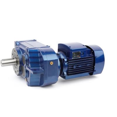 China Material of Construction Shops EF37 Helical Parallel Shaft Speed ​​Reducer Gear Box Gear Speed ​​Reducers Geared Motor for sale