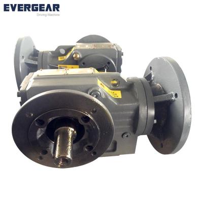 China Building Material Stores Worm Speed ​​Reducer Gearbox Worm Gearbox 1 60 Speed ​​Reducer With Input Flange And Output Flange for sale