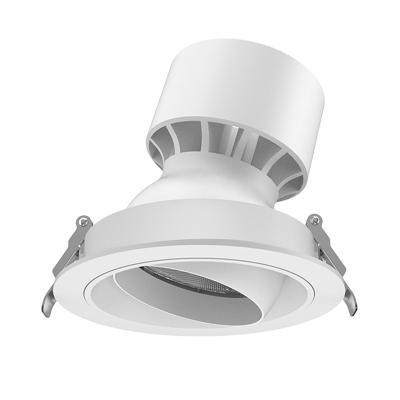 China Modern Adjustable Aluminum Dimmable Cut 120mm Spot Lights LED Recessed Downlight Ceiling Light for sale