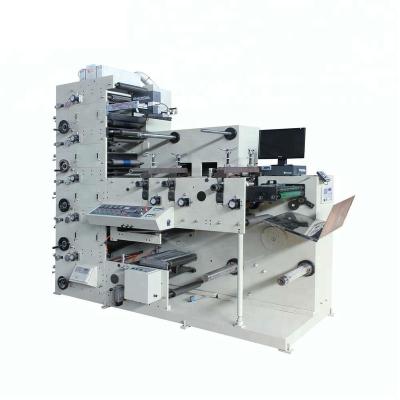 China Printing Shops Semi-automatic Color Sticker Printing Machine High Speed ​​Flexographic Adhesive Label Printing Machine With Die-Cutting for sale