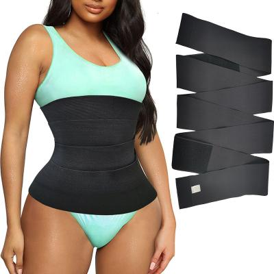 China Women Waist Trainer Belts Belly Corset Shaping Slim Belly Belt Stretch Bands Cincher Body Shaper Fajas Control Strap for sale