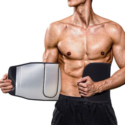 China Men's Waist Trainer Neoprene Body Shaper Sauna Sweat Tummy Trimmer Belly Slimming Corsets Burner Workout Stomach Fitness Trimmer Belt for sale