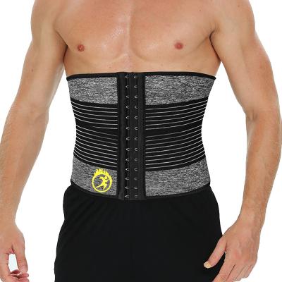 China Hot Trainer Corset Men Body Shapers Tummy Waist Trimmer Waist Trainer Slimming Belt Neoprene Gym Fitness Weight Loss Sweat Belt for sale