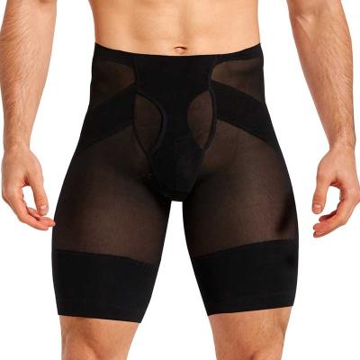 China Spandex/Nylon Body Shaper Abbreviation Mens Tummy Control Panties With Gridle Butt Lifter Shaperwear Waist Boxer Top Slimming Pants Underwear for sale