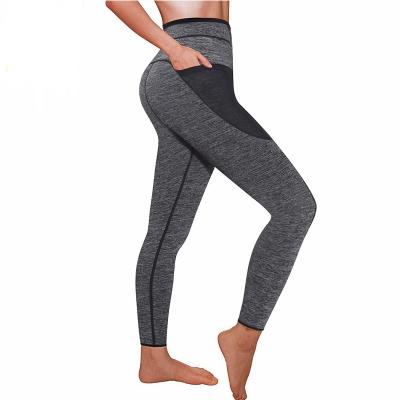 China Hot Sauna Sweat Panties Sports Women Waist Trainer Neoprene Sweated Slimming Body Shaper Gym Workout Pants Tummy Control Panties for sale