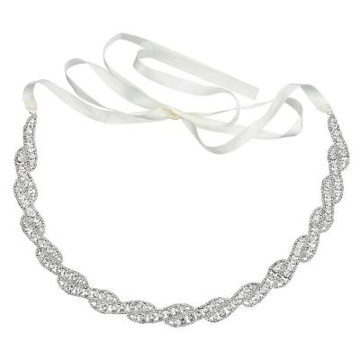 China Crystal bridal sash latest design high quality wedding accessories hand-stud 1009 for sale