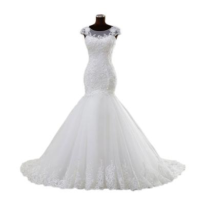 China Wholesale Breathable Princess Women's White Lace Weddings Dresses Elegant Mermaid Wedding Dress for sale