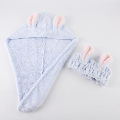 China Hot Selling QUICK DRY Can Be Customized Super Absorbent Microfiber Hair Towel for sale