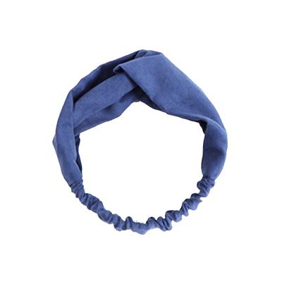 China Minimalist Eco-friendly Style Fabric Cross-wrapped Headband Makeup Headband for sale