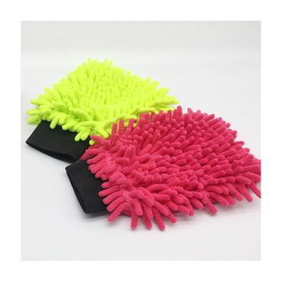 China New Eco-friendly Chenille Hardware Car Wash Tool Multi-Scene Car Wash Gloves for sale