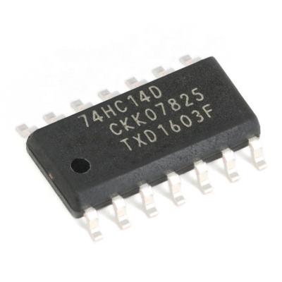 China New original 74HC14D integrated circuit, 74HC14D chip, 653 logic 652 IC electronic components wave and pulse shapers 74HC14D inverter for sale