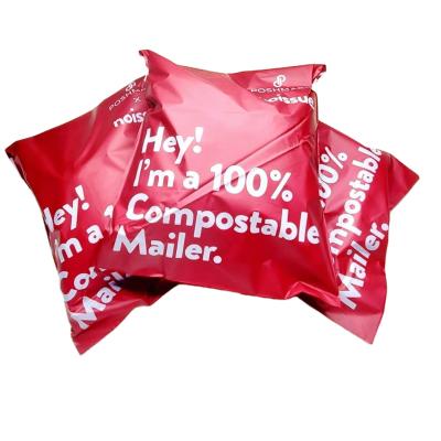 China Recyclable Custom Compostable Poly Mailers Shipping Mail Bags for sale