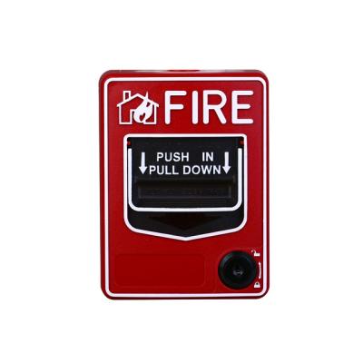 China Manual Key Conventional Reset Button Emergency Call Point Manual Fire Alarm System Fire Alarm Pull Station Fire Alarm for sale