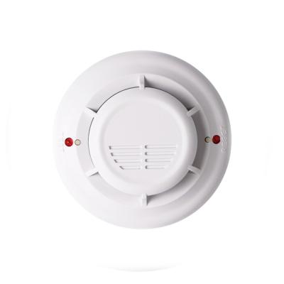 China High Quality Wired Intrusion Alarm System Networking DC 12V Photoelectric Smoke Detector Smoke Detector Alarm Sensor for sale