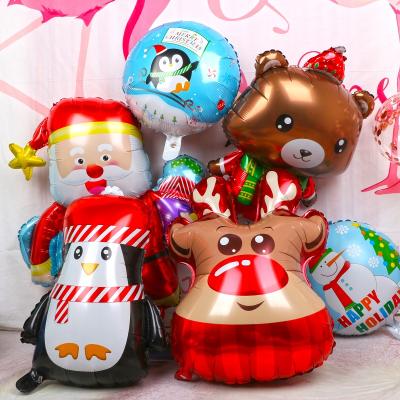 China Hot Sale Aluminum Foil Balloon Marry Santa Elk Christmas Tree Snowman Decor for sale