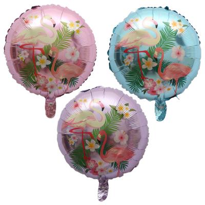 China Foil 18 inch Flamingo Balloon Happy Hawaiian Wedding Party Baby Shower Decoration for sale