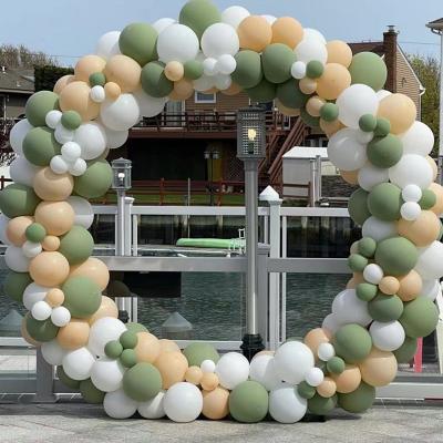 China Festival Decoration 184pcs Avocado Green Arch Arch Supplies Forest Latex Valentine Birthday Balloon Decorations Garland Kit Balloon Set For Wedding for sale