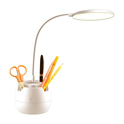 China Modern Multifunctional Creative Table Lamp with Rechargeable Battery and Pen Holder Book Reading Light for Study for sale