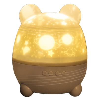 China New Factory Direct Modern ABS Table Lamps Bear Head Night Light For Bedrooms Kids Baby for sale