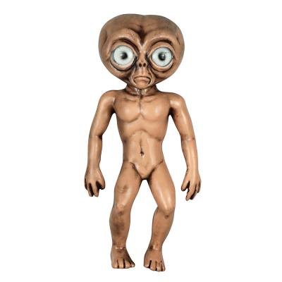 China 10 Inch Alien Halloween Haunted House Props With White Eyes for sale