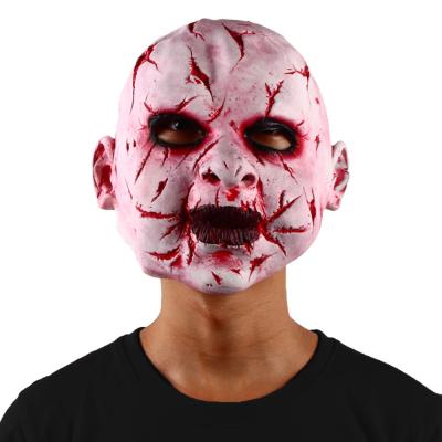 China Overhead Horror Zombie Latex Masks Halloween Full Face With Hamulus for sale