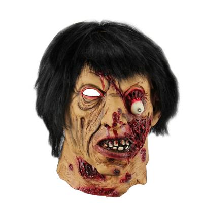 Cina Maschera sopraelevata completa di Evil Dead dello zombie, gomma del lattice della maschera di orrore di Halloween in vendita