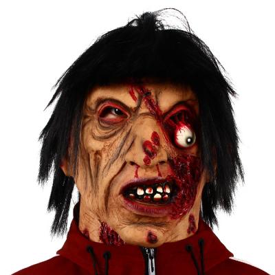 China CE Approval Rubber Zombie Latex Masks Scary Overhead Horror for sale